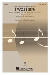 I Was Here Two-Part choral sheet music cover